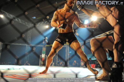 2011-05-07 Milano in the cage 0697 Mixed Martial Arts - 81 Kg - Marvin Vettori ITA - Erno Stefko UNG